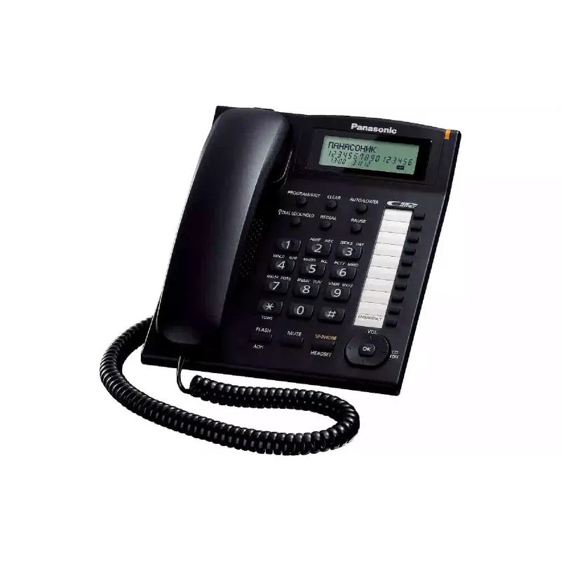 الهاتف Panasonic, Black (KX-TS2388UAB)