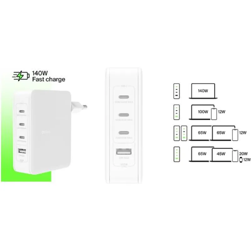 Carregador Belkin, White (WCH014BTWH)