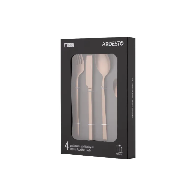 Комплект прибори за хранене Ardesto Black Mars Favola (AR0704FSC)