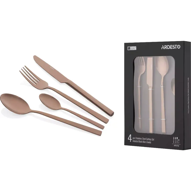 Комплект прибори за хранене Ardesto Black Mars Favola (AR0704FSC)