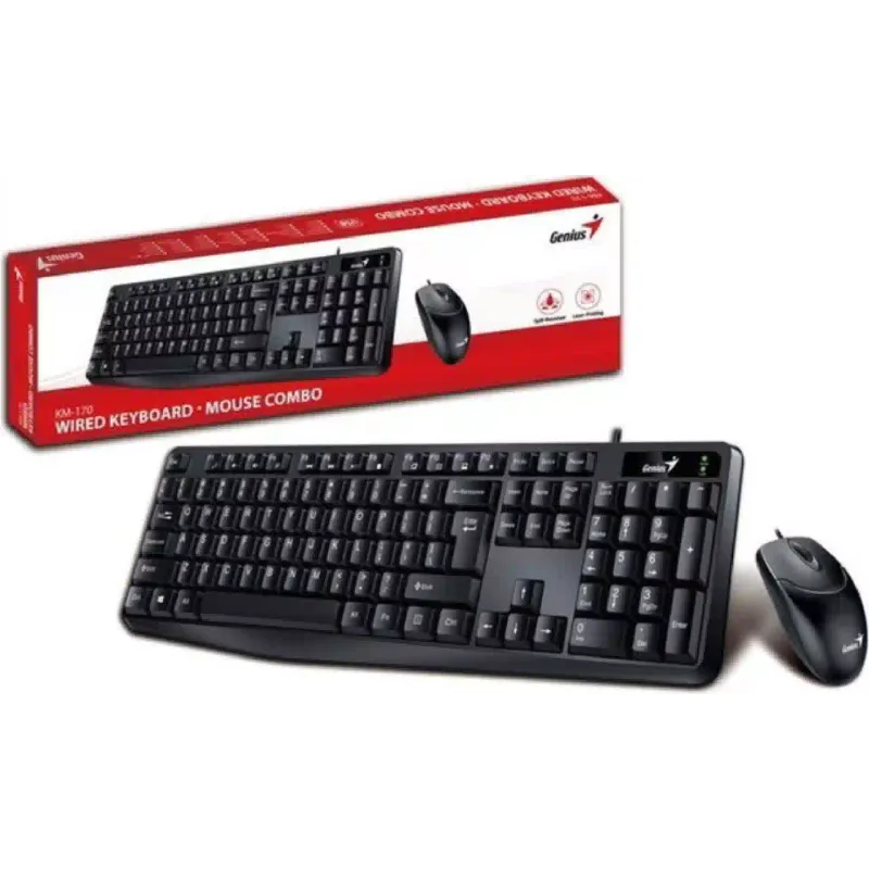 Keyboard + Mouse Genius  Black KM-170 (31330006409)