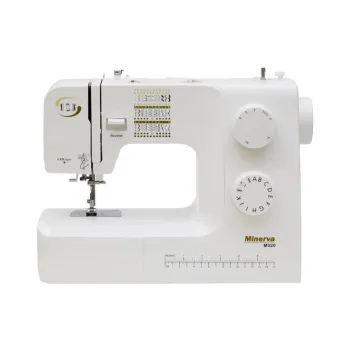 Sewing machine Minerva (M320), 70 W, White/Gold