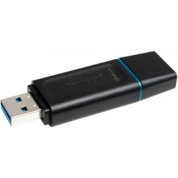 Накопичувач USB Kingston (DTX/64GB-2P), USB 3.2 G1, Black/Blue