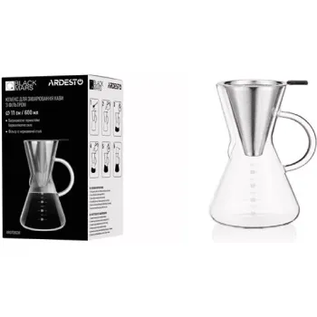 Chemex para preparar café Ardesto Black Mars, Black (AR0706CM)