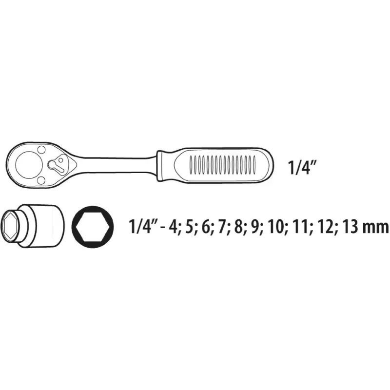 Cabeça de soquete Topex (38D650)