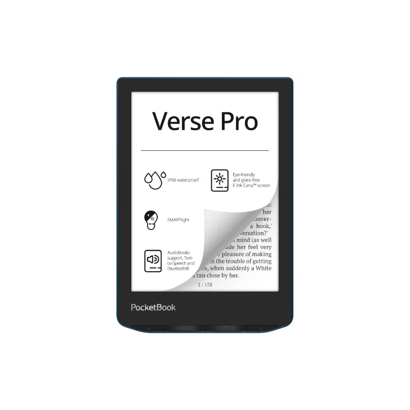 E-könyv Pocketbook 634 Verse Pro, Azure (PB634-A-CIS)