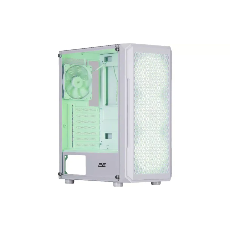 Кутия за компютър 2E Hexagon G338W, White (2E-G338W)
