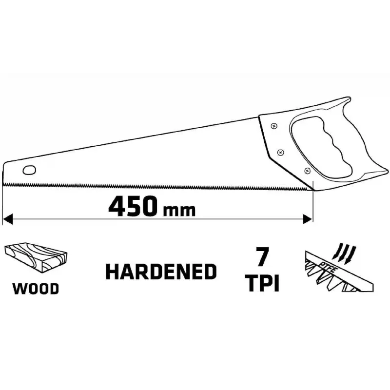 Дървен трион Verto (15G102)