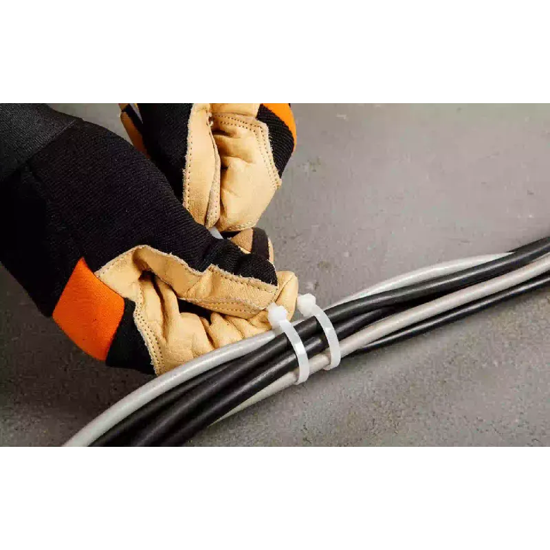 Хомут-стяжка Topex, White (44E977)