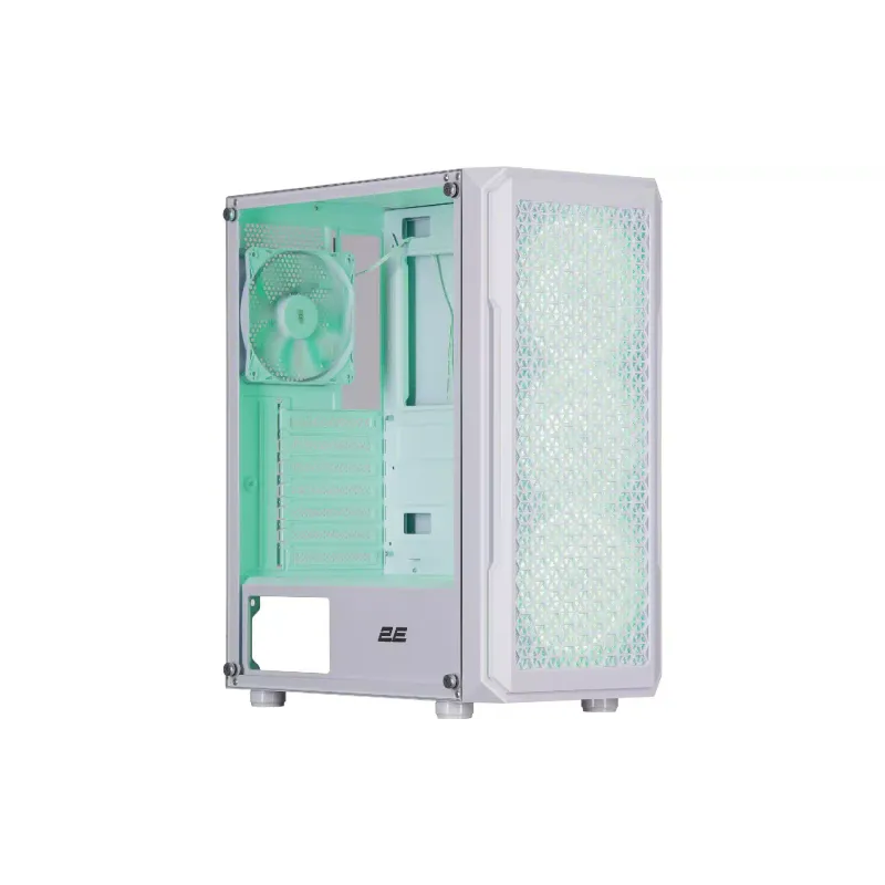 Кутия за компютър 2E Hexagon G338W, White (2E-G338W)