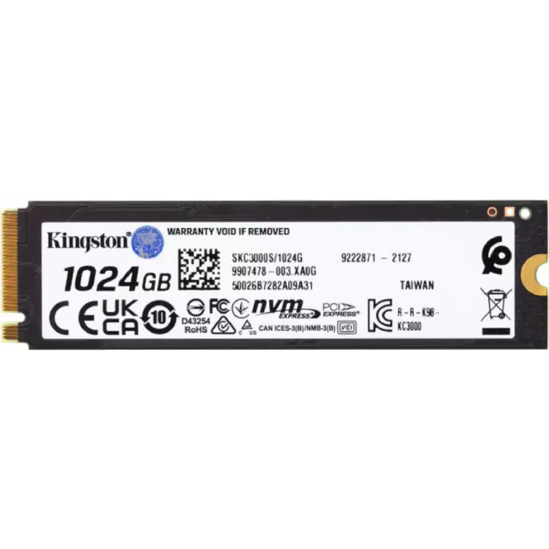 تخزين SSD Kingston KC3000 (SKC3000S/1024G)