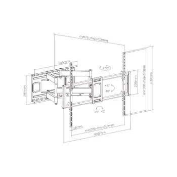 Monitortartó Itech (PTRB-95)