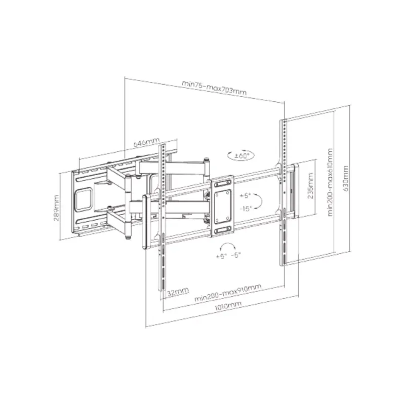 Monitortartó Itech (PTRB-95)