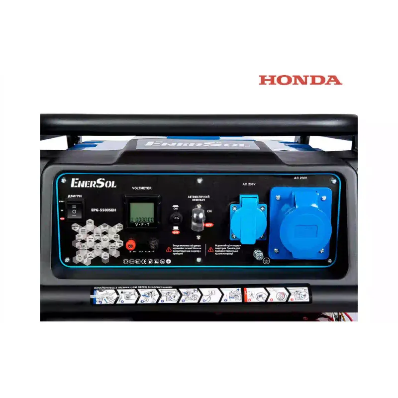 Генератор бензиновый EnerSol, 5.5 кВт, 1 фаза, электростартер (EPG-5500SEH)