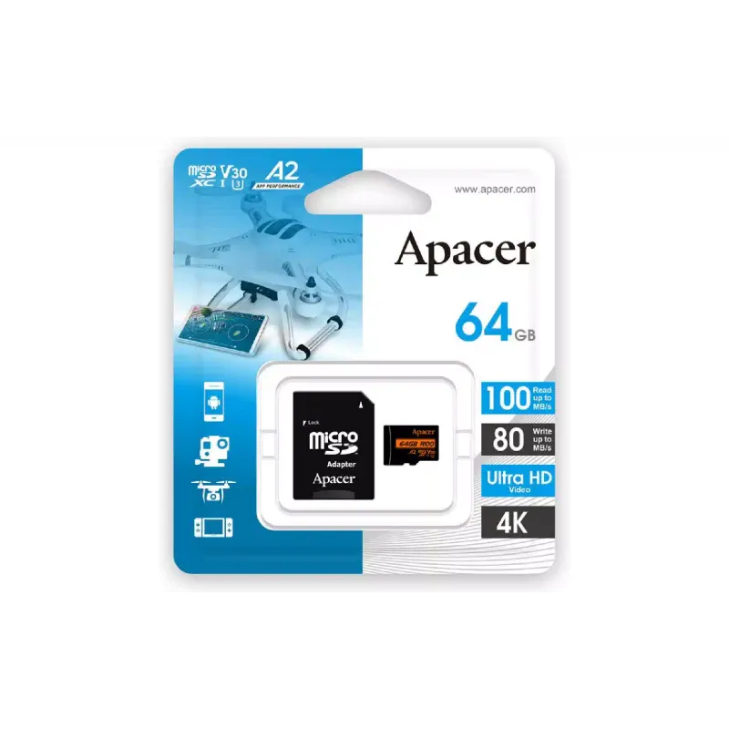 بطاقة الذاكرة Apacer (AP64GMCSX10U8-R)