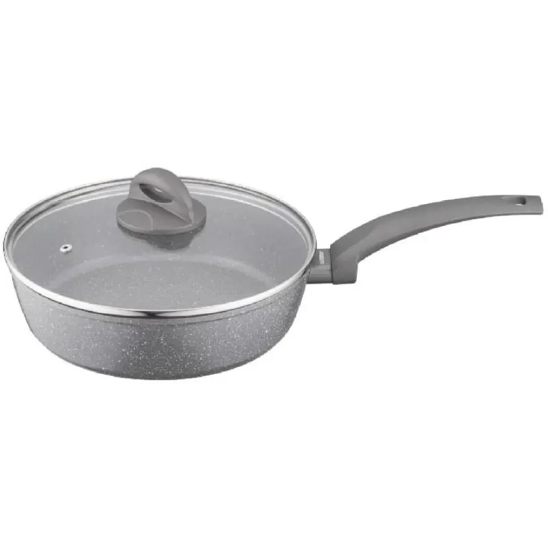 Глибока сковорода з кришкою Ardesto Gemini Gourmet Apulia, Gray (AR2426GGL)