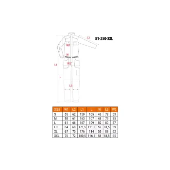Комбінезон робітник Neo Tools, Gray (81-250-XXL)