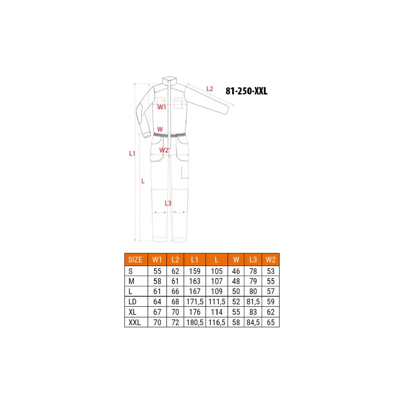Комбінезон робітник Neo Tools, Gray (81-250-XXL)