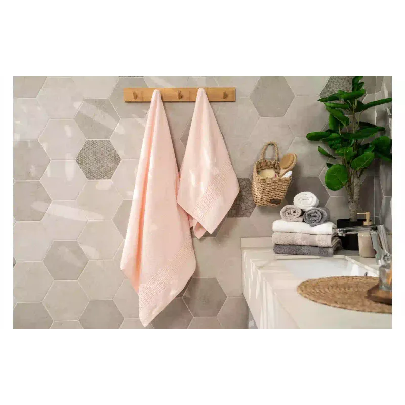 Frottír törölköző Ardesto Lotus, Light Pink (ART2357PW)