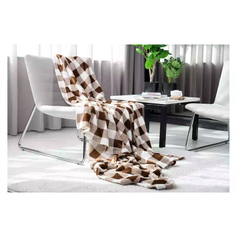 Καρό ύφασμα Ardesto Flannel Клетка, Beige (ART0103PB)