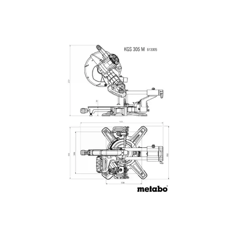 sierra ingletadora Metabo (613305000)
