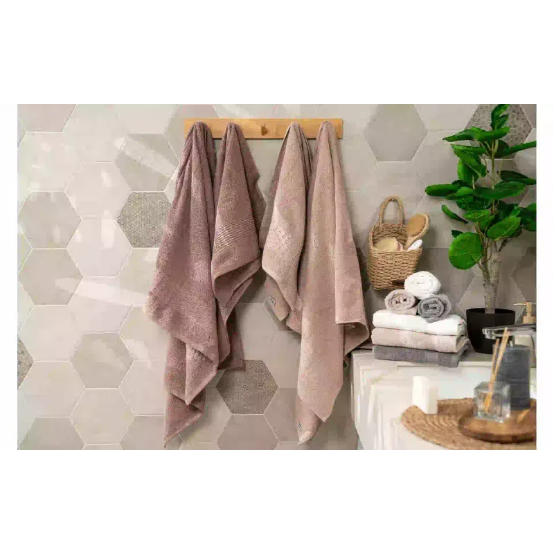 Toalha felpuda Ardesto Lotus, Beige (ART2357NS)