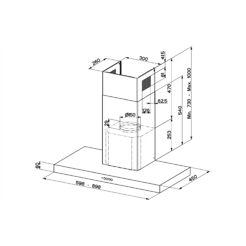 Абсорбатор Faber A90, White (325.0618.740)