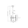 Suporte de teto para monitor Itech (CELB-54S)