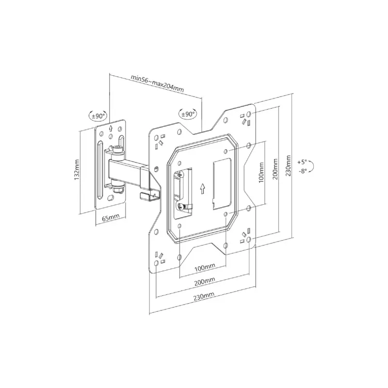 Fali tartó monitorhoz Itech (LCD522B)