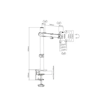 Monitorállvány Brateck (LDT12-C011)