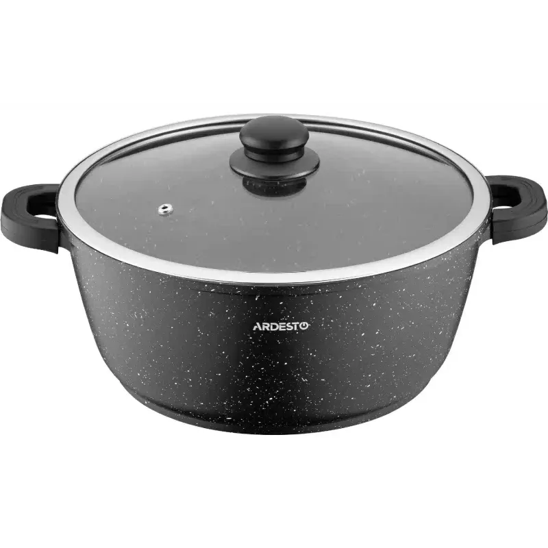 Κατσαρόλα με καπάκι Ardesto Gemini Anzio, Black (AR2426GE)