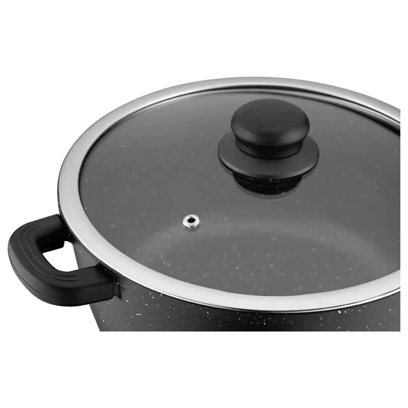 Κατσαρόλα με καπάκι Ardesto Gemini Anzio, Black (AR2426GE)
