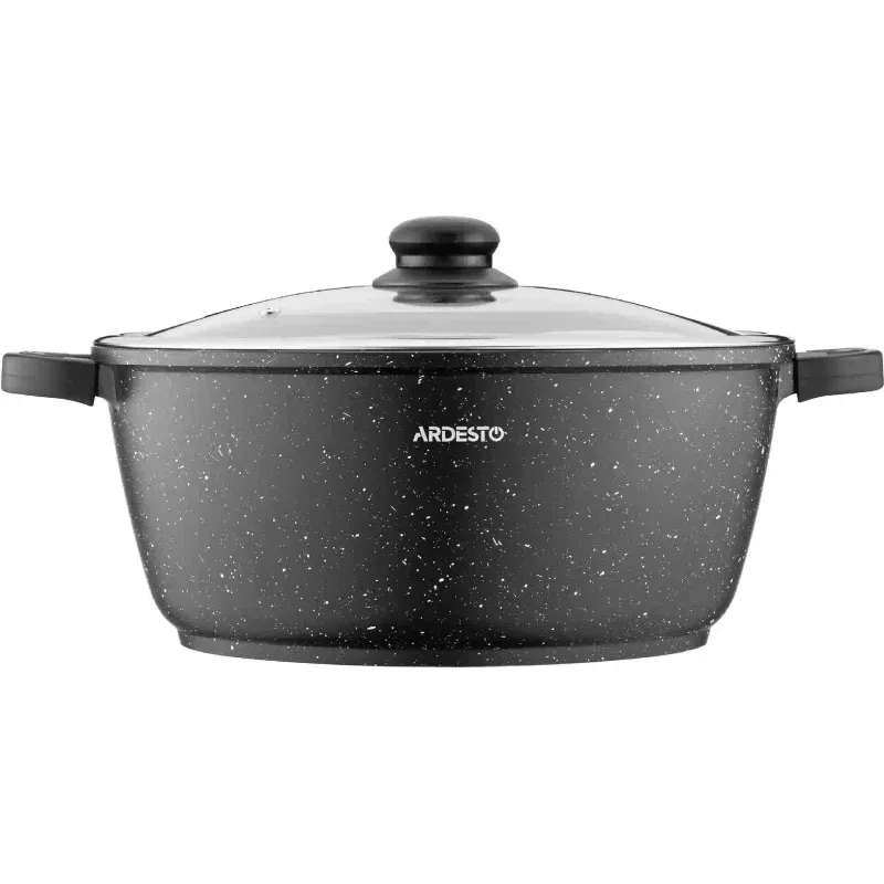 Κατσαρόλα με καπάκι Ardesto Gemini Anzio, Black (AR2426GE)