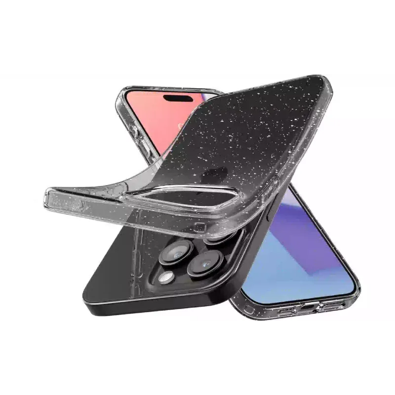 Чохол Spigen Liquid Crystal Glitter (ACS06701), для Apple iPhone 15 Pro, Crystal Quartz