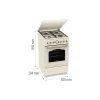 Kombinirani štedilnik Gorenje, Ivory (GKS5B70CLI)