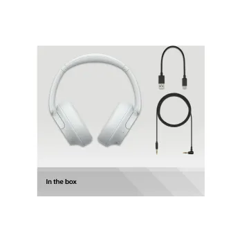 سماعات الرأس Sony, White (WHCH720NW.CE7)
