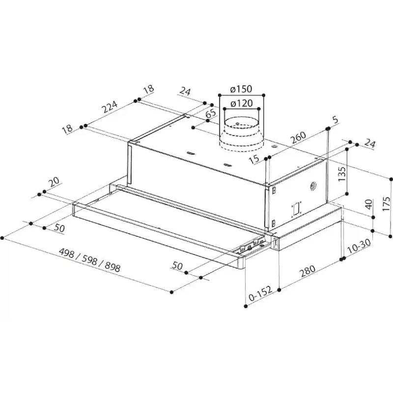 غطاء الشفاط Faber A60 (315.0635.133)