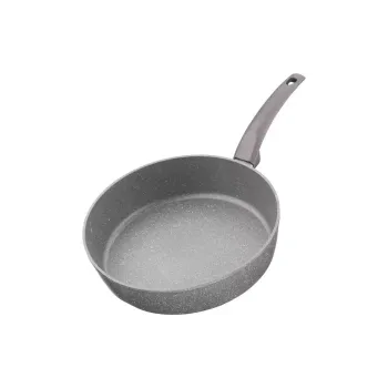 Deep frying pan with lid Ardesto Gemini Gourmet Apulia, Gray (AR2428GGL)