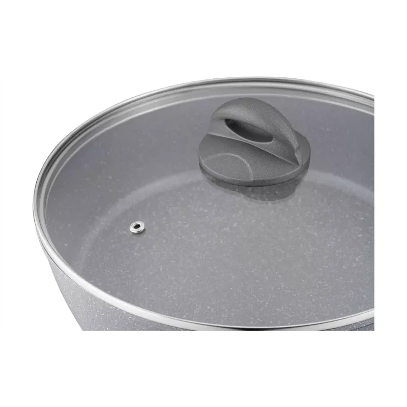 Глибока сковорода з кришкою Ardesto Gemini Gourmet Apulia, Gray (AR2426GGL)