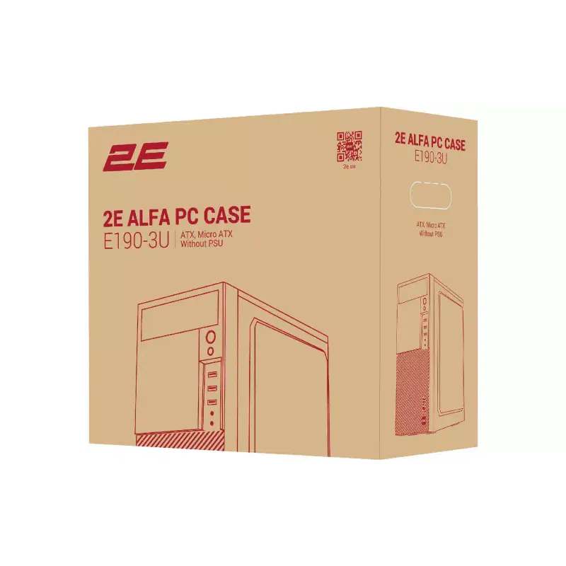 PC-tok 2E Alfa, Black (2E-E190-3U)