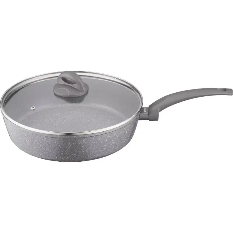 مقلاة عميقة مع غطاء Ardesto Gemini Gourmet Apulia, Gray (AR2428GGL)