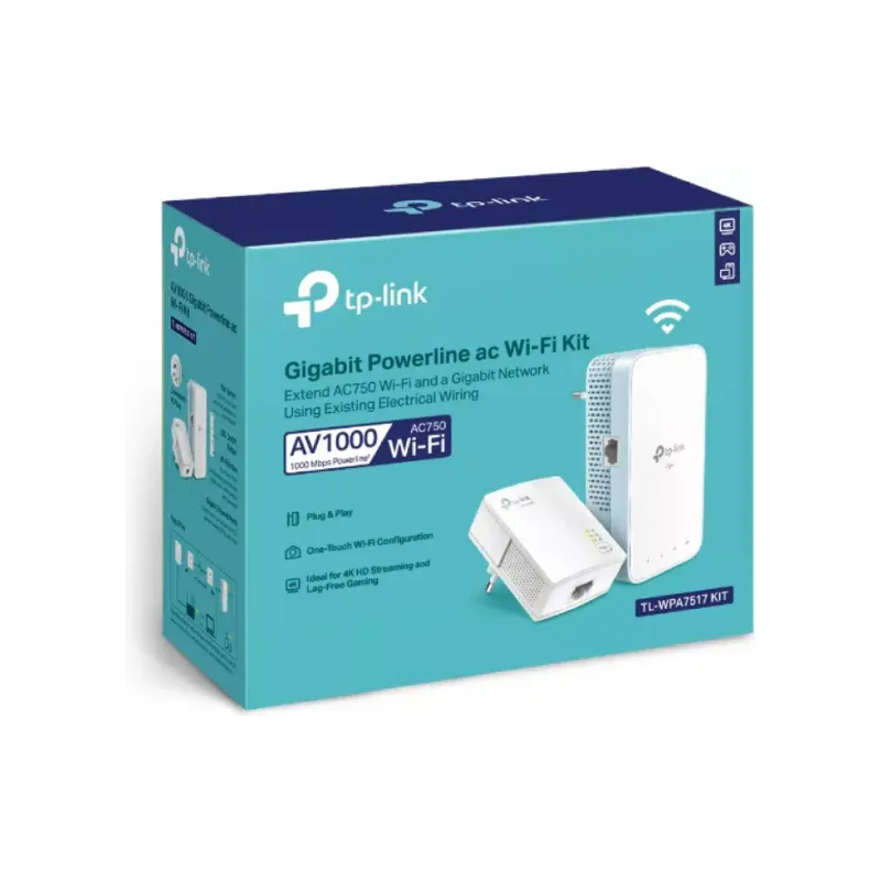 Adaptador de línea eléctrica TP-Link (TL-WPA7517 kit)