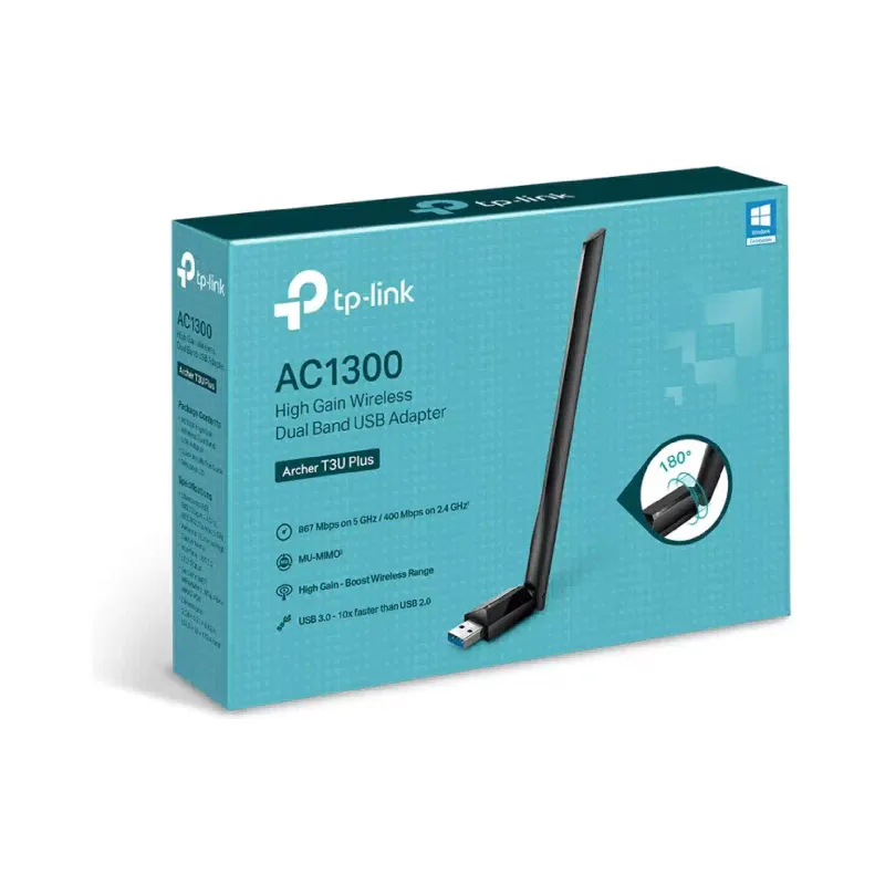 Adaptador Wi-Fi TP-Link (Archer T3U Plus)