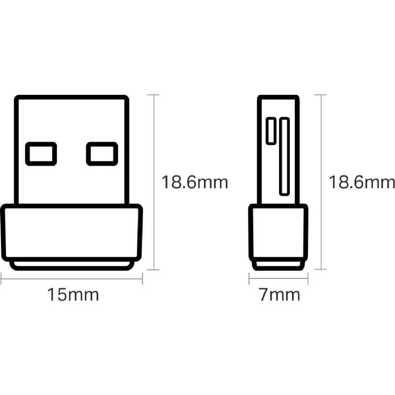 Adaptador Wi-Fi TP-Link (Archer T2U Nano)