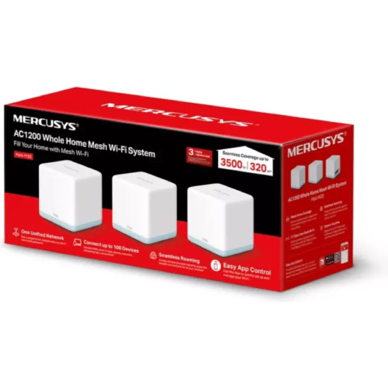 نظام واي فاي Mercusys Halo (Halo-H30-3-pack)