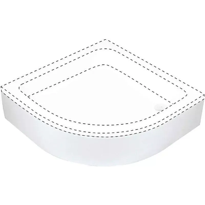 غطاء صينية الدش Deante Plus II, White (KTU_031O)