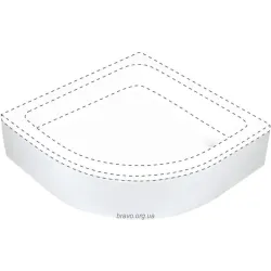 Кришка душового піддону Deante Plus II (KTU_032O), White Кришка душового піддону Deante Plus II (KTU_032O), White