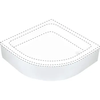 Κάλυμμα δίσκου ντους Deante Plus II, White (KTU_032O)