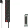 6-socket power strip Hama (00223158), Black