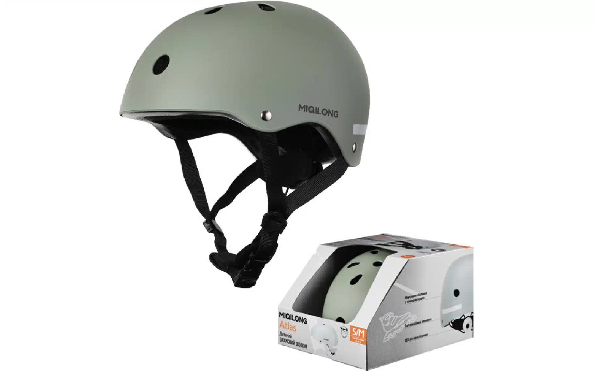 Casco para niños Miqilong Atlas, Olive (ATLAS-M-OLIVE) Casco para niños Miqilong Atlas, Olive (ATLAS-M-OLIVE)